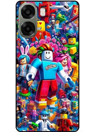 Силіконовий чохол бампер для oppo a6x з малюнком роблокс roblox