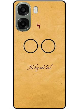 Чохол силіконовий бампер для oppo a6x з малюнком гаррі поттер harry potter окуляри