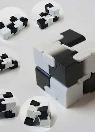 Бесконечный кубик infinity cube антистресс черно-белый
