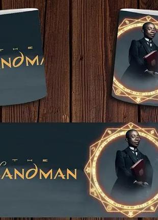 Чашка белая керамическая с принтом "пісочний чоловік" the sandman abc