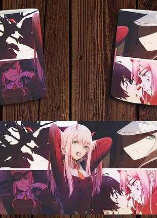 Чашка белая керамическая "любимый во франксе" darling in the franxx abc