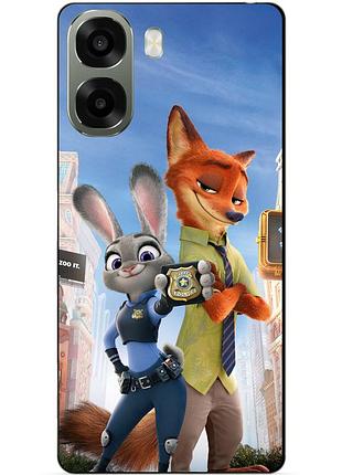 Чехол силиконовый бампер для oppo a6x с рисунком джуди зверополис zootopia