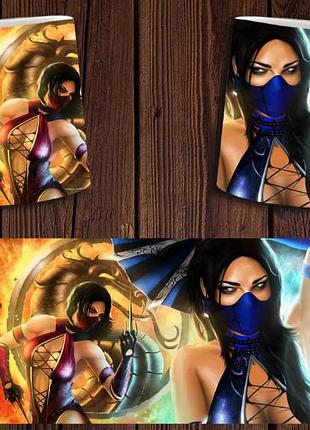 Чашка белая керамическая с принтом "mortal kombat" мортал комбат abc