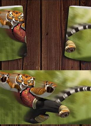 Чашка белая керамическая "кунг-фу панда" kung fu panda abc