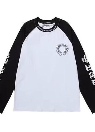 Лонгслив chrome hearts черная мужская / кофта chrome hearts / chrome hearts свитшот