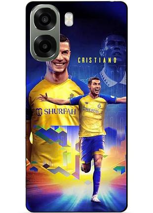 Силіконовий чохол бампер для oppo a6x з малюнком роналдо аль наср ronaldo