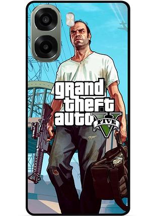 Силіконовий бампер чохол для oppo a6x з малюнком gta гта