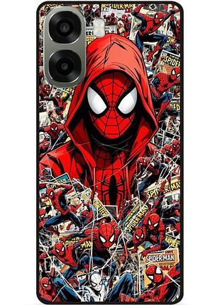 Силіконовий чохол бампер для oppo a6x з картинкою spider man людина-павук