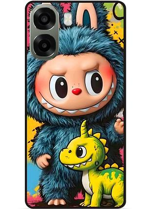 Силіконовий бампер чохол для oppo a6x з малюнком лабубу labubu