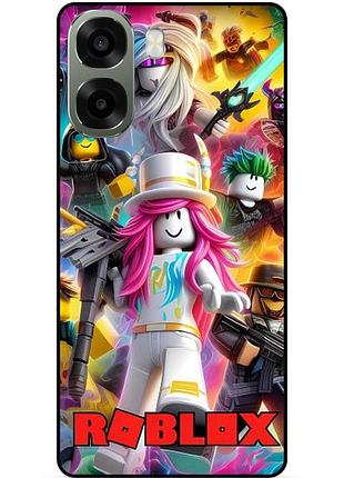 Силіконовий чохол бампер для oppo a6x з картинкою roblox роблокс