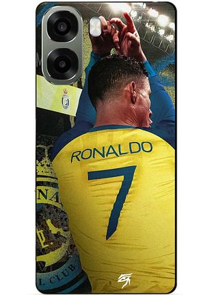 Силіконовий чохол бампер для oppo a6x з малюнком ronaldo аль наср роналдо