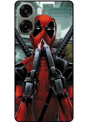Силіконовий бампер чохол для oppo a6x з малюнком дедпул deadpool