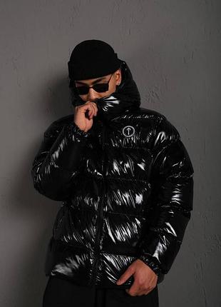 Зимняя куртка мужская глянцевая trapstar трапстар xl