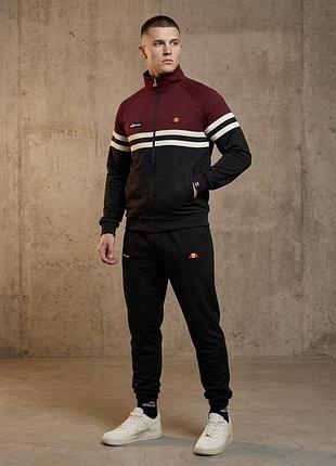 Спортивный костюм ellesse мужской кофта + штаны (носки в подарок) весна\осень турецкая двунитка, костюм элайс xl