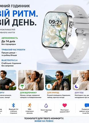 Розумний годинник із сенсорним екраном 2.01