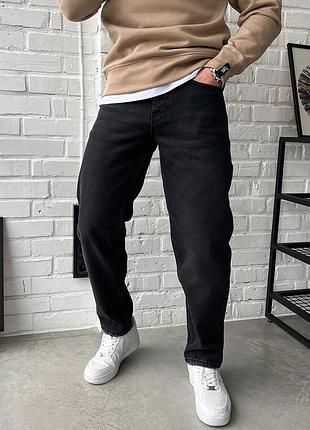 Утепленные джинсы черного цвета staff black regular