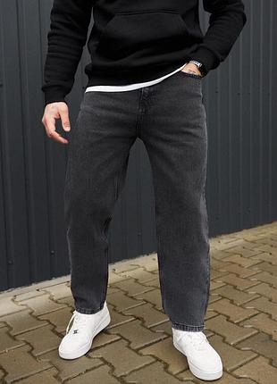 Универсальные темно-серые джинсы staff dark gray regular mom