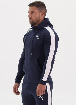 Спортивный костюм vqh (худи + штаны) темно-синего цвета