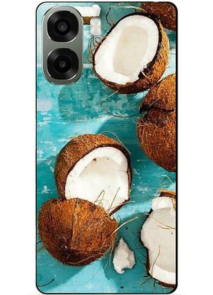 Силіконовий чохол бампер для oppo a6x з малюнком кокоси
