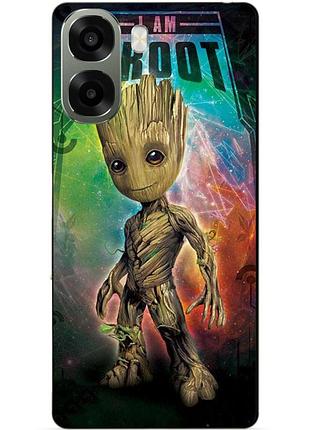 Силіконовий чохол бампер для oppo a6x з малюнком groot грут стражі галактики