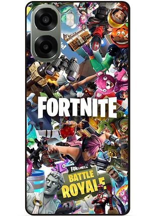 Силіконовий чохол бампер для oppo a6x з картинкою fortnite фортнайт