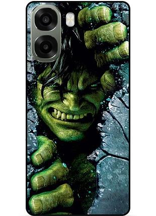 Силіконовий чохол бампер для oppo a6x з малюнком халк marvel hulk