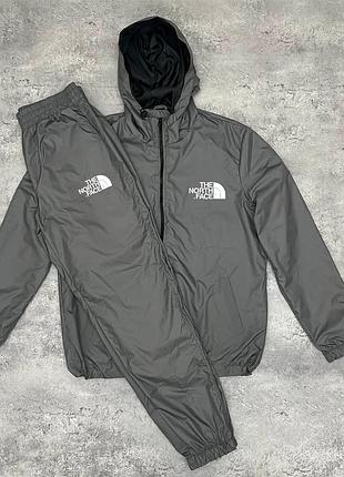 Спортивный костюм the north face матовая плащевка весна\осень, tnf костюм