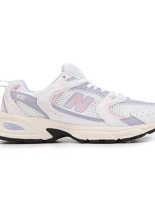 Женские кроссовки new balance 530 white beige sea salt december sky х нью беланс 40