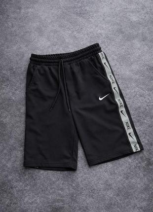 Мужские спортивные шорты nike лампас неон черные, шорты найк черного цвета xxxl