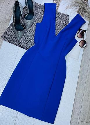 Коротка сукня zara xs синє плаття футляр коротке плаття святкове плаття з вирізом зара