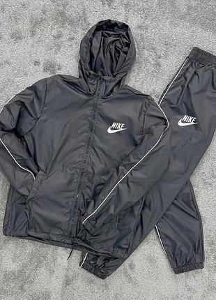 Спортивный костюм nike плащевка графит весна\лето (рефлектив), найк костюм из плащевки xl