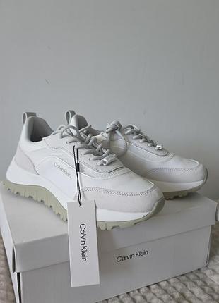 Нові кросівки calvin klein runner lace up mesh mix, 38 р.