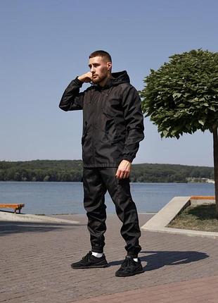 Комплект мужской easy softshell черный, костюм демисезонный софтшел для мужчин 3xl