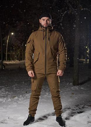 Костюм мужской теплый softshell intruder цвет койот софтшел 2xl