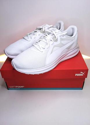 Белые беговые кроссовки puma twitch runner eu 37,5–44,5 (см: 24,4 - 29,5) оригинал