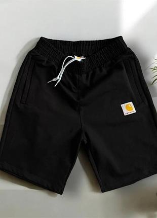 Мужские спортивные шорты carhartt черные, шорты черного цвета l