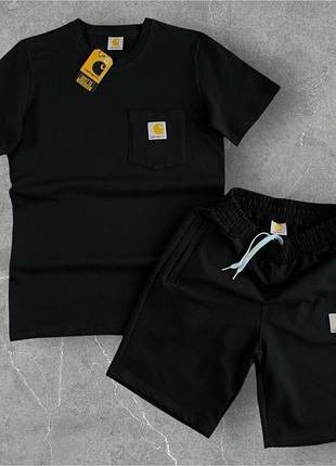 Футболка + шорты carhartt, летний спортивный набор мужской xxl