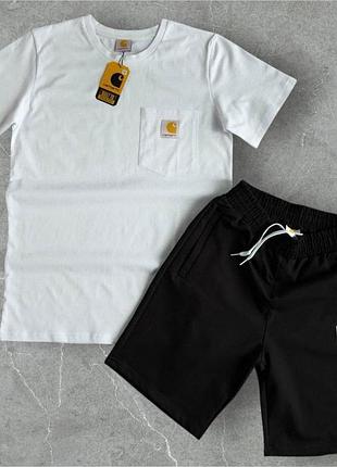 Футболка + шорты carhartt, летний спортивный набор мужской xxl
