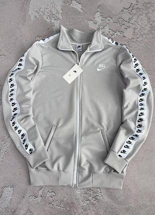 Кофта nike серая лампас турецкая двунитка пенье, найк кофта весенняя