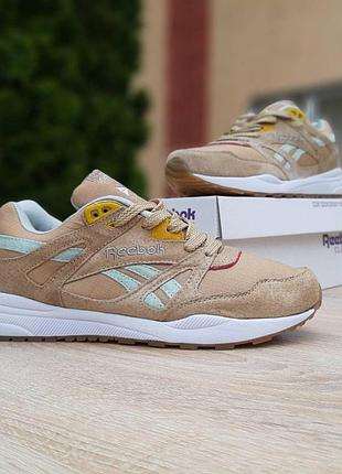 Кроссовки мужские reebok ventilator hexalite beige бежевые, размер 44/28см