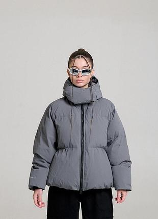 Зимняя женская пуховая куртка ogonpushka easy 2.0 графит