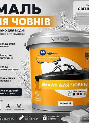 ⚓ епоксидна фарба для човнів mg 4.5 кг двокомпонентна ral7012 графіт чорний