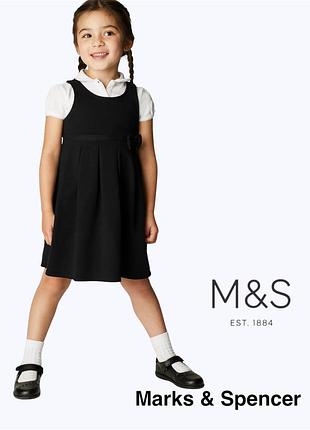 Marks and spencer шкільний трикотажний сарафан для дівчинки 7-8 років