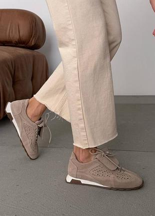 Кеды в современном стиле tm️ olli shoes цвет: бежевый 40