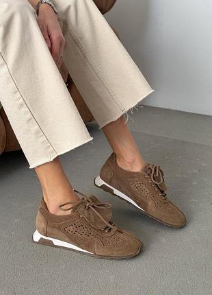 Кеды в современном стиле tm️ olli shoes цвет: коричневый | тоффи 41