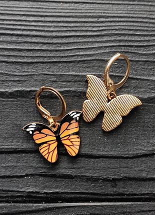 Серьги бабочки 2