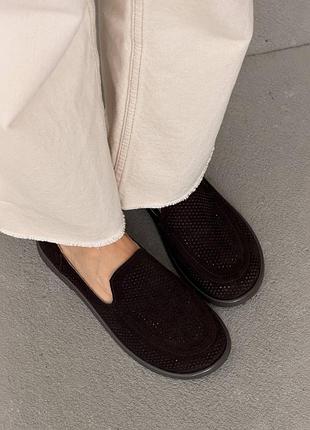 Базовые лоферы barefoot tm️nikart цвет: коричневый | шоколад 37