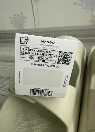 Нові шльпанці mango 4