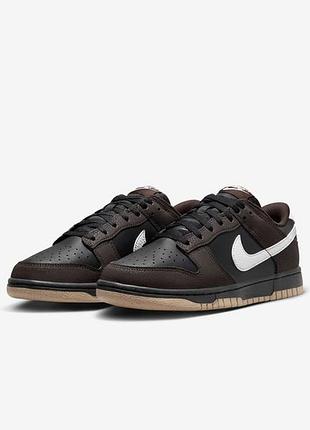Женские кроссовки найк данк оригинал nike dunk dunk low next nature brown/black hf9984-001
