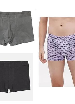 Мужские трусы боксеры р.m 3шт h&m